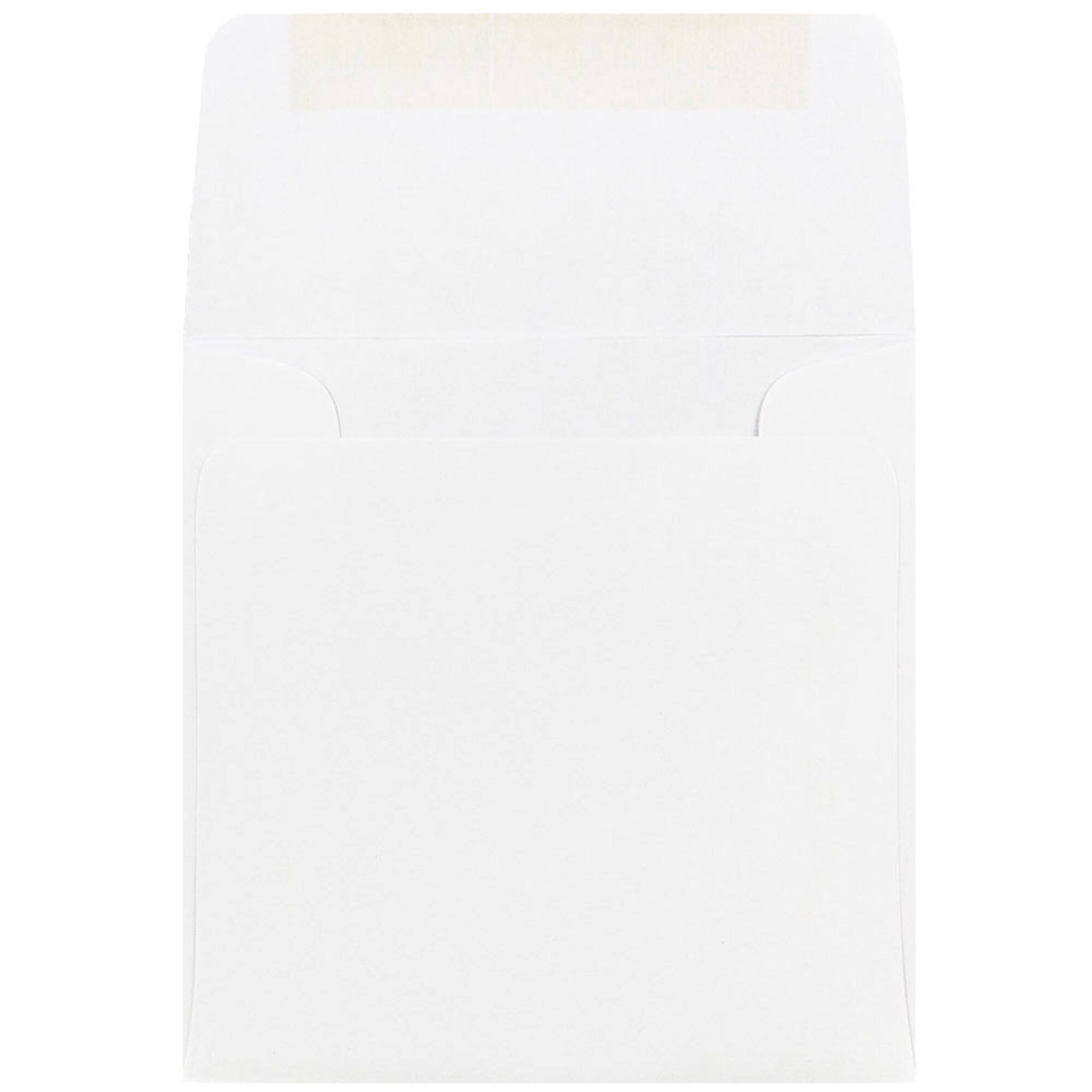 JAM Paper 4.5" White Square Invitation Envelopes